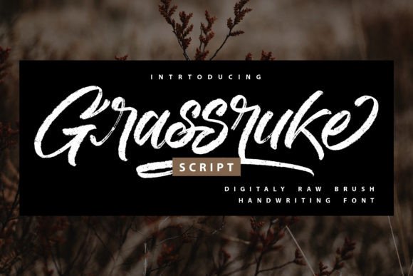 Grassruke Font Poster 1