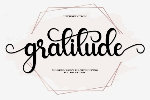 Gratitude Font Poster 1