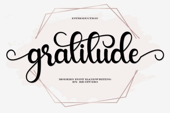 Gratitude Font Gratitude Font Poster 1