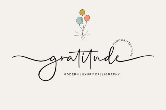 Gratitude Font Poster 1