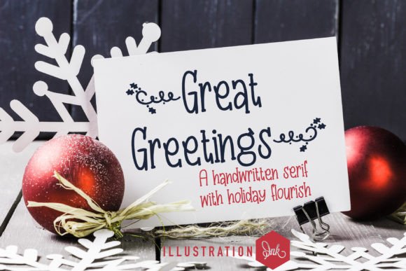 Great Greetings Font Poster 1