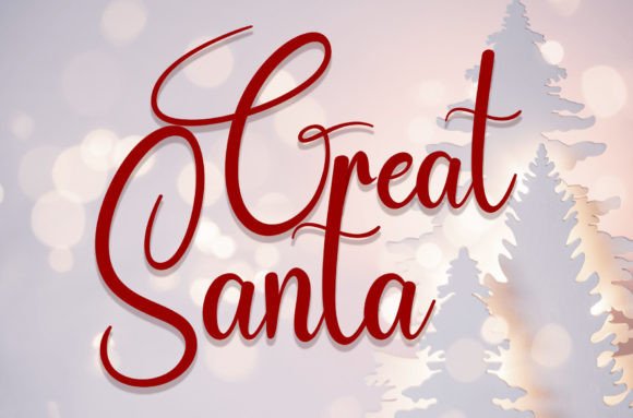 Great Santa Font Poster 1