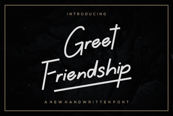 Greet Friendship Font Poster 1