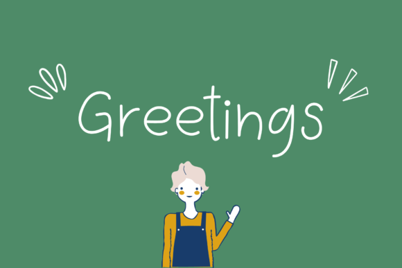 Greetings Font Poster 1