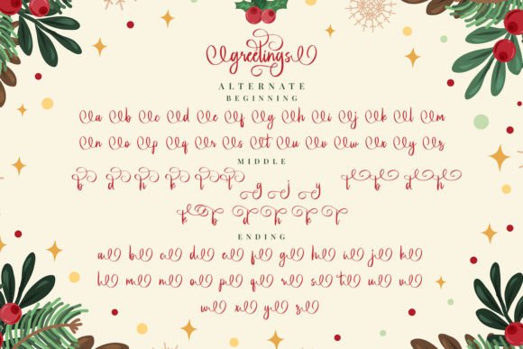 Greetings Font Poster 11