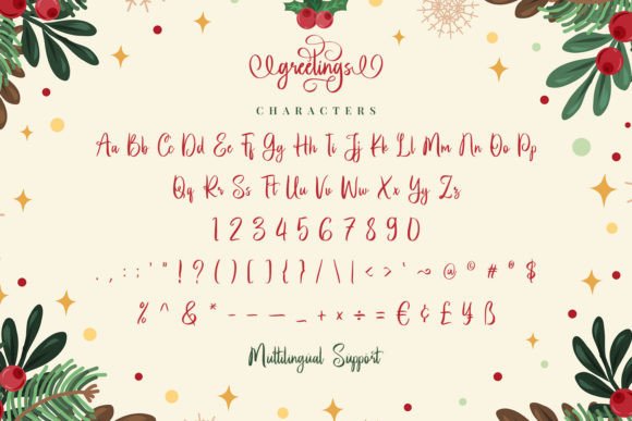 Greetings Font Poster 10