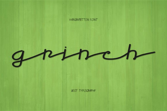 Grinch Font Poster 1