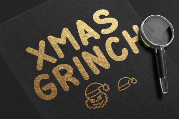 Grinch Font Poster 3