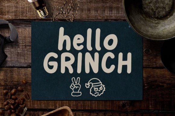 Grinch Font Poster 4