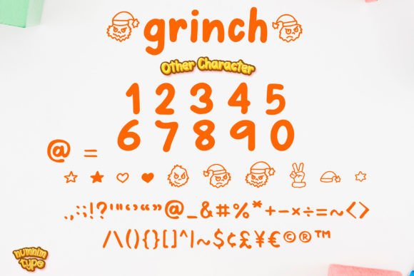 Grinch Font Poster 7