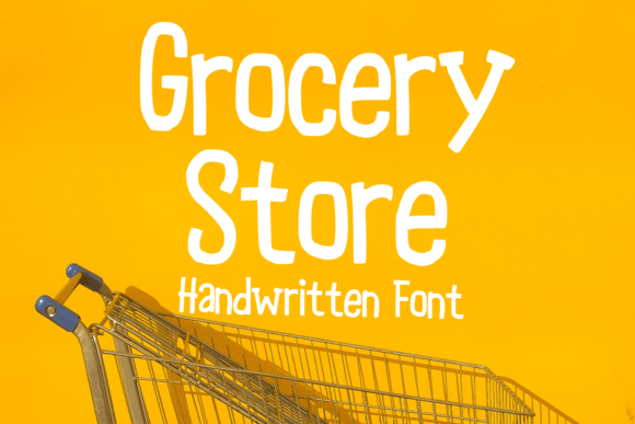 Grocery Store Font Poster 1