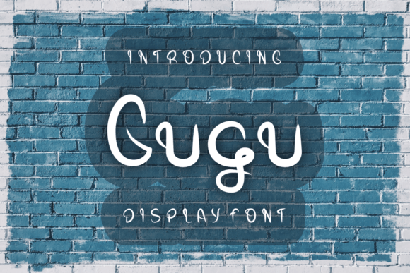 Gugu Font Gugu Font Poster 1
