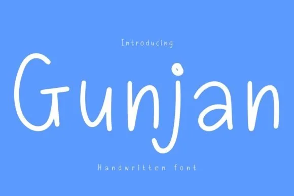 Gunjan Font Gunjan Font Poster 1