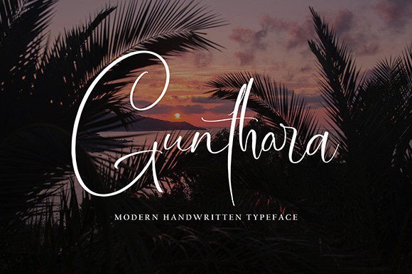 Gunthara Font Poster 1