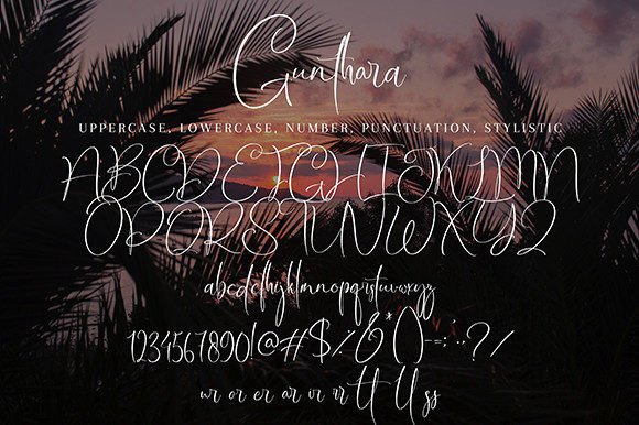 Gunthara Font Poster 8