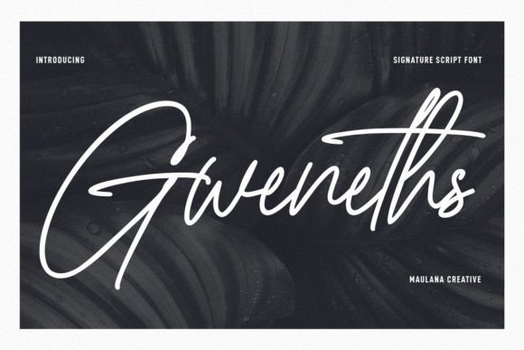 Gweneths Font Poster 1