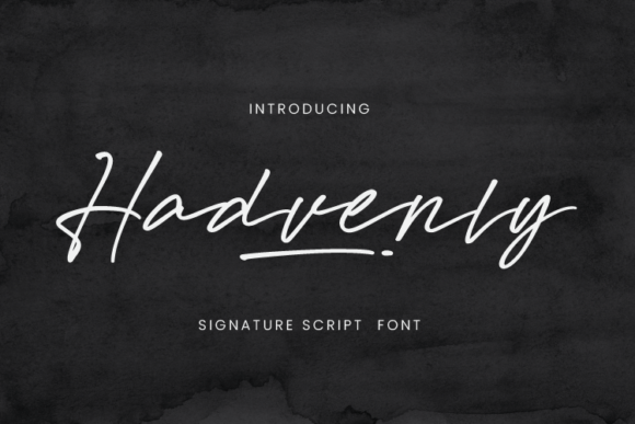 Hadvenly Font Poster 1