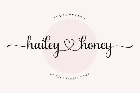 Hailey Honey Font Hailey Honey Font Poster 1
