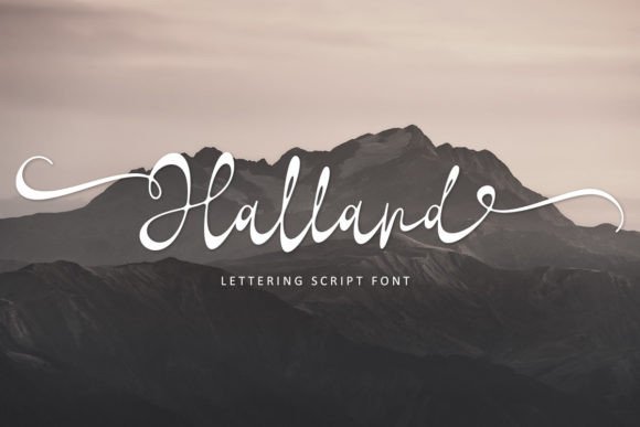 Halland Font Poster 1