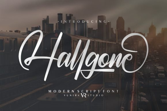 Hallgone Font Poster 1