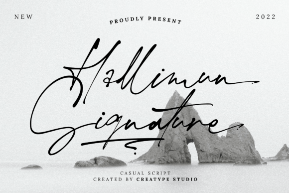 Hallimun Signature Font Poster 1