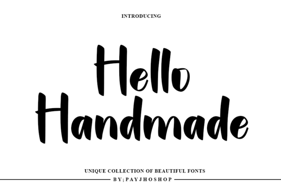 Hallo Handmade Font Poster 1