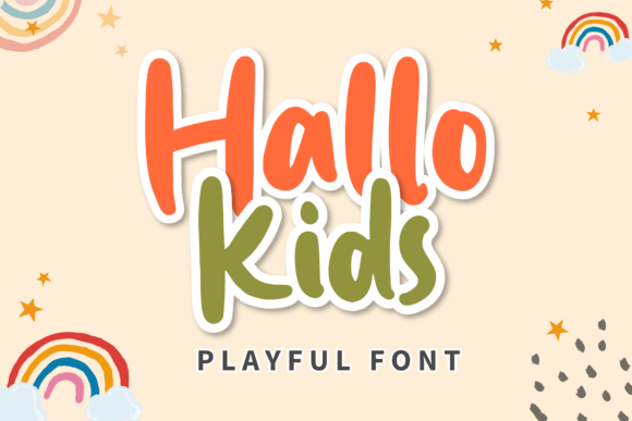 Hallo Kids Font Poster 1