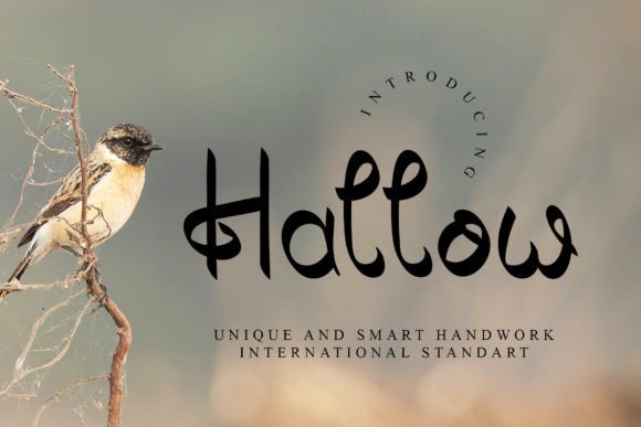 Hallow Font Poster 1