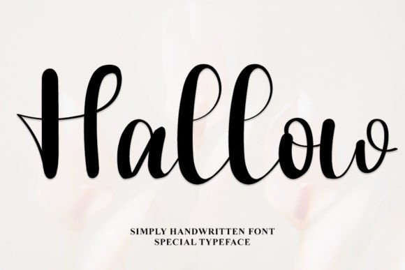 Hallow Font Poster 1