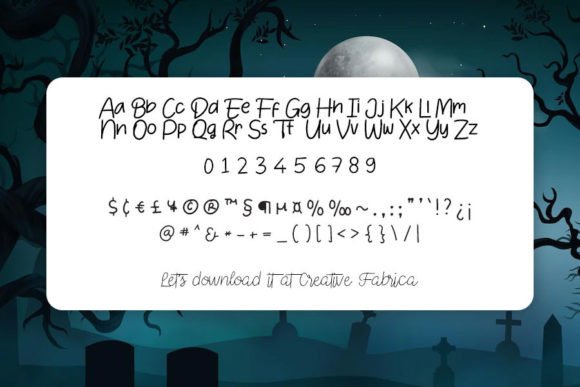 Halloween Font Poster 4