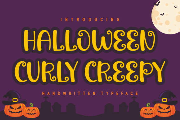 Halloween Curly Creepy Font