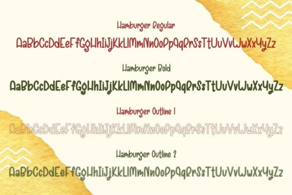 Hamburger Font Poster 5