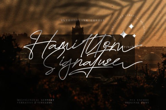 Hamiltton Signature Font