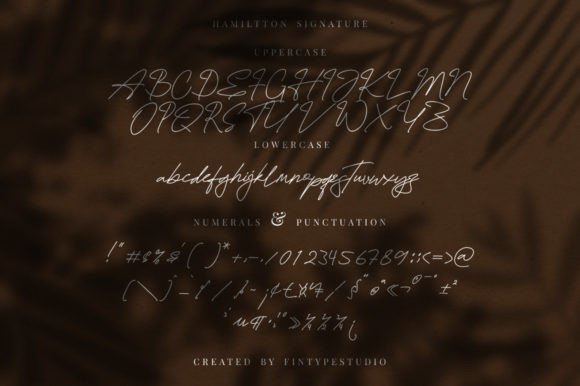 Hamiltton Signature Font Poster 8