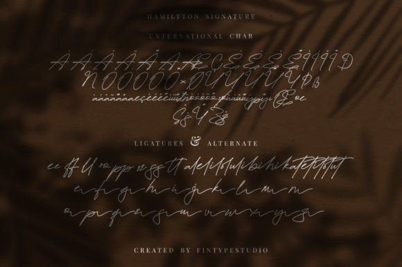 Hamiltton Signature Font Poster 9