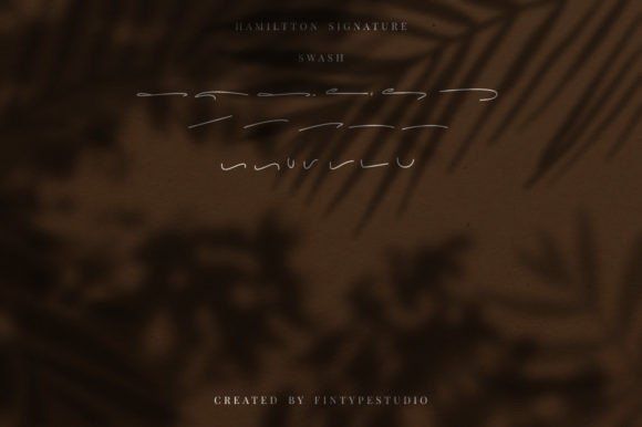 Hamiltton Signature Font Poster 10