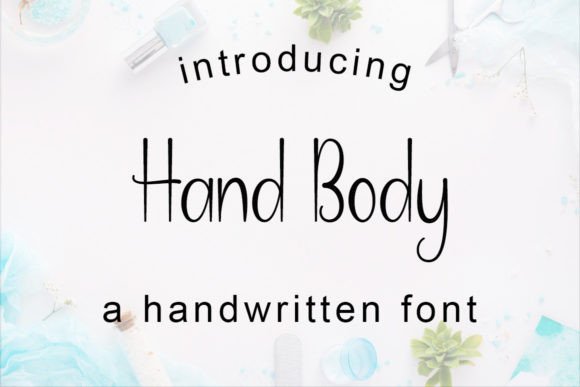 Hand Body Font Poster 1