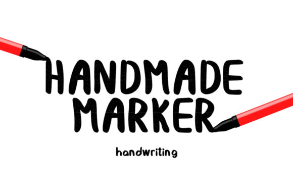 Hand Made Marker Font Poster 1