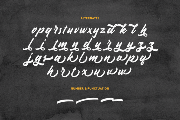 Handbrake Font Poster 3