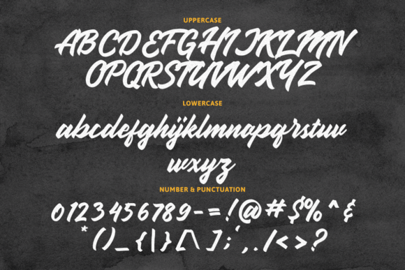 Handbrake Font Poster 4