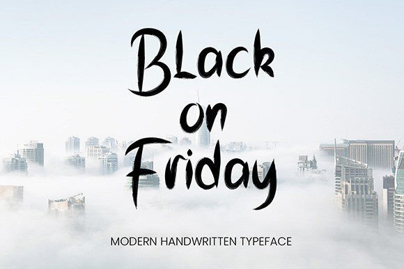 Handbrush Font Poster 3