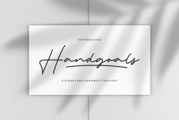 Handgoals Font Handgoals Font Poster 1