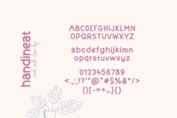Handineat Font Poster 7