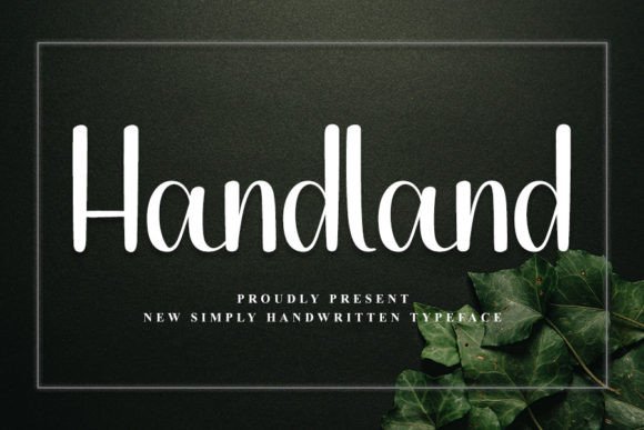Handland Font Poster 1