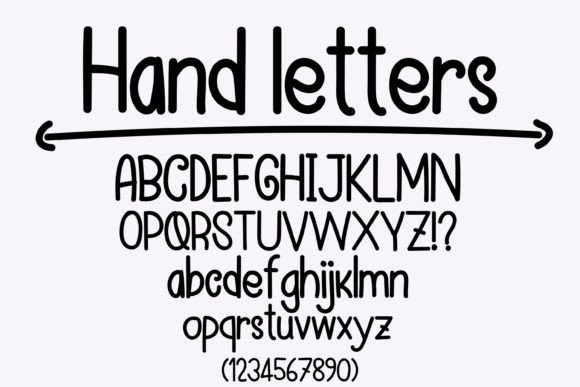 Handletters Font Poster 1