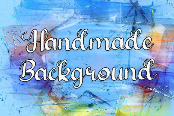 Handmade Background Font Poster 1