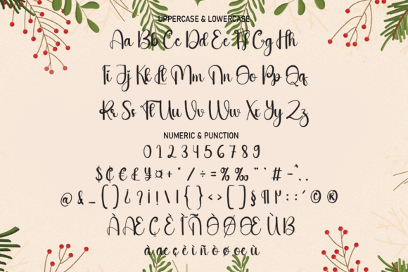 Handmade Christmas Font Poster 7