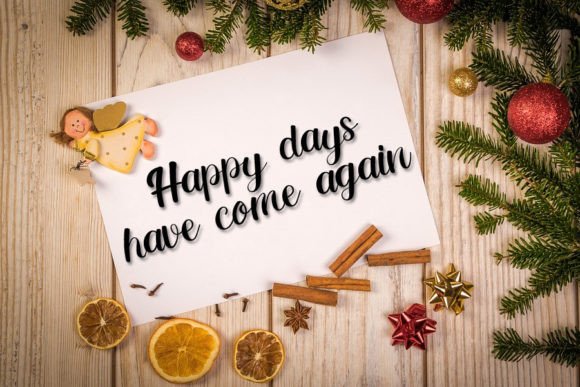 Handmade Christmas Font Poster 3