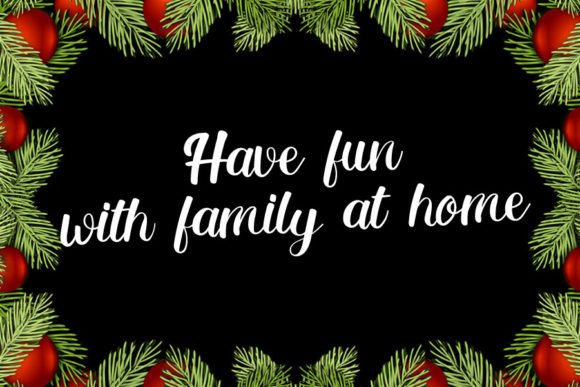 Handmade Christmas Font Poster 4