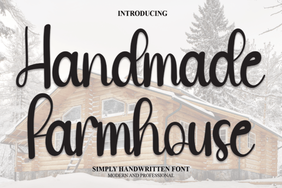 Handmade Farmhouse Font Poster 1